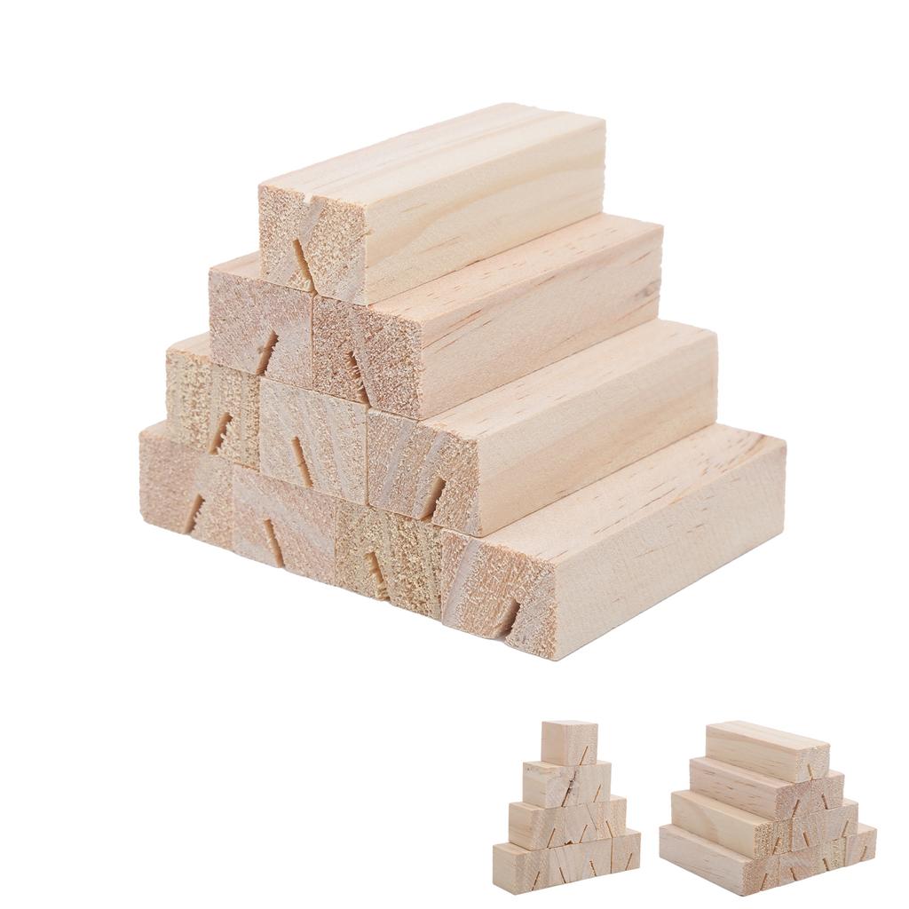 10 Pcs Wood Place Cards Hand Polished Smooth  Rustic Original Place Card Holder for Parties