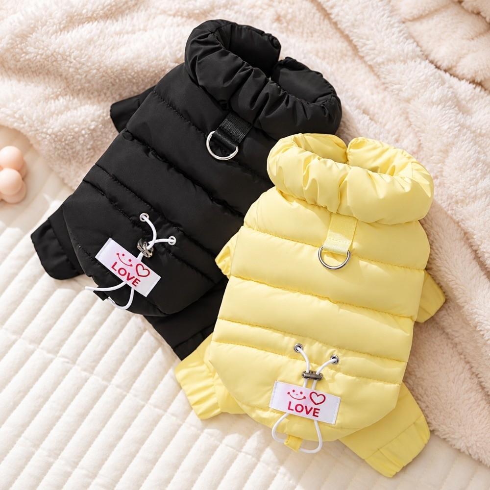 Padded Cotton Dog Jumpsuit Four Legs Design Puppy Down Jacket Warm Pet Coat For Dogs
