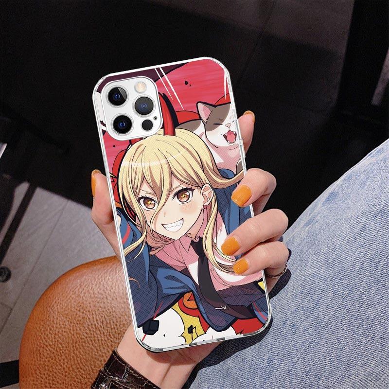 C-Chainsaw Mans Power Phone Case For iPhone 13 12 Mini 11 Pro Max XS XR X SE 7 8 Plus 5S 5 6S 6 Gift Print Cover Fundas
