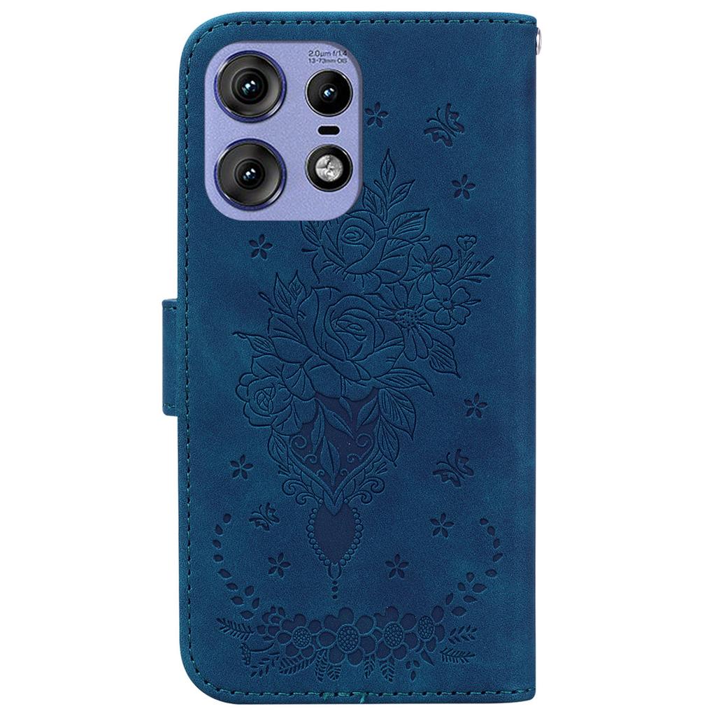 For Motorola Edge 50 5G/Edge 50 Pro 5G Case PU Leather Wallet Floral Phone Cover