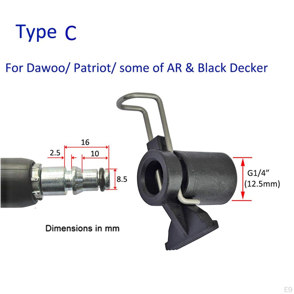 12.5mm Plug Type Snap Washer Outlet Hose Connector Converter for Lock Washers Fixing Accessories