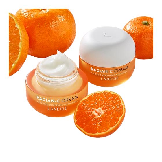 LANEIGE Radian-C Cream Brightening & Moisturizing Tone-Up Face Cream 30mL