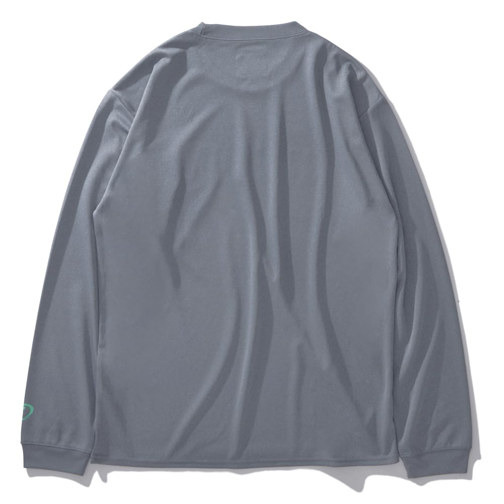 SPALDING Long Sleeve T-Shirt, Geometric Logo, Heather Gray, Size M, SMT24107