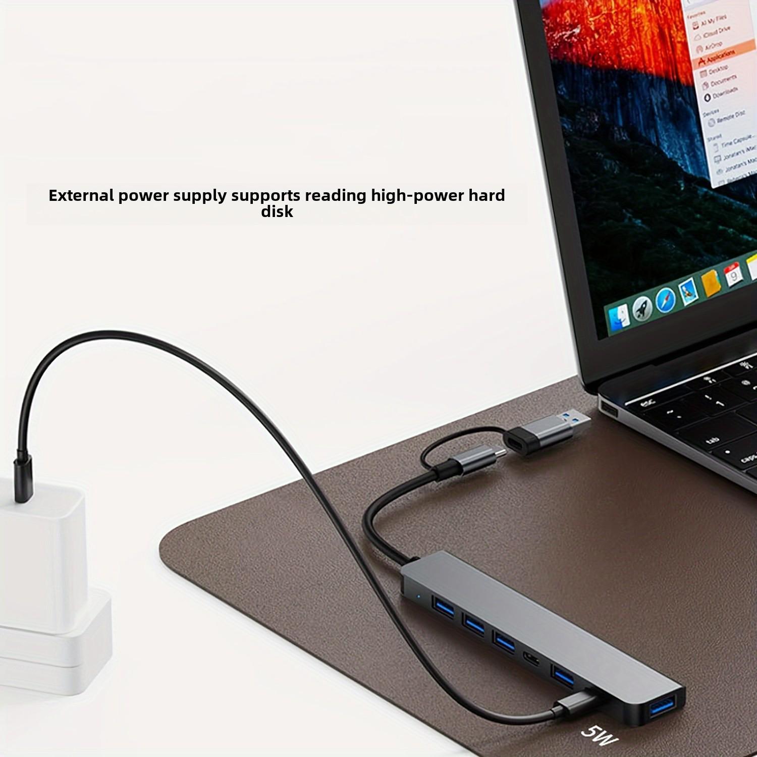 

Док-станция 7-в-1 USB 3.0 Type-C, концентратор расширения для ноутбука 7-in-1 (Bag)