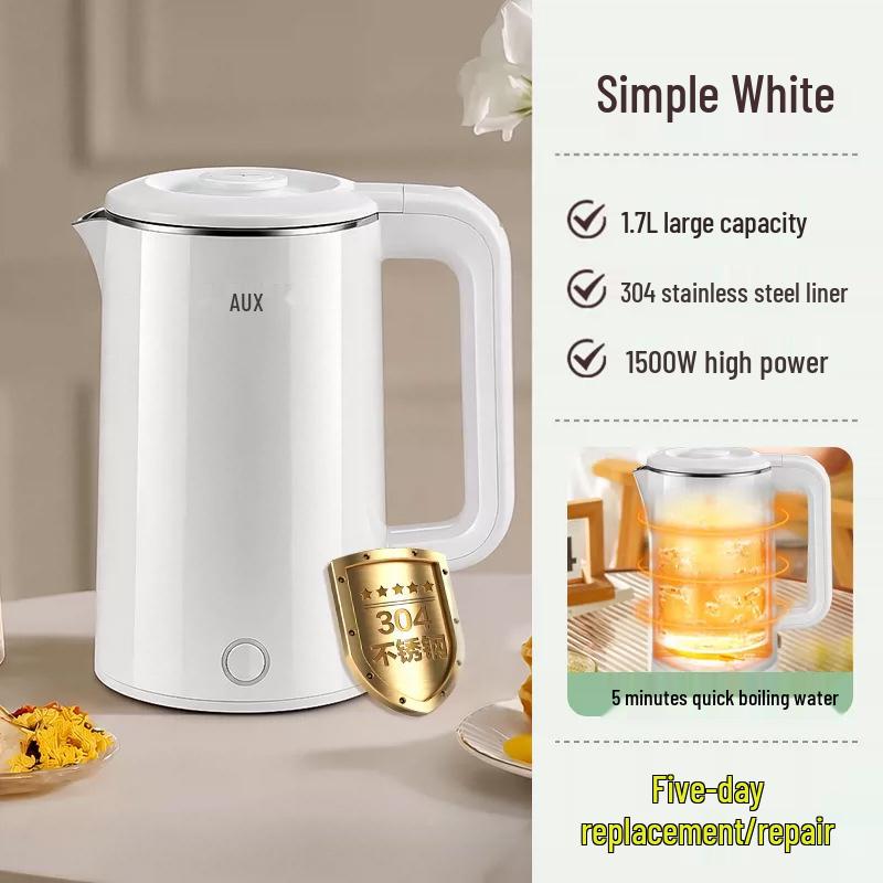 AUX Portable Electric Kettle with Constant Temperature and Automatic Insulation for Dorms