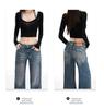 2025 A/W Women's Low-Waist Lift-Butt Slightly Loose Denim Jeans