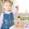 Wooden Emotion Matching Block Ball Toys Montessori Expression Sorting Toys for Toddlers Fine Motor Training Educational Puzzle
