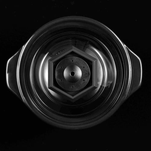 HARIO Banko Ware Rice Cooker with Glass Lid, 1-Cup Rice Cooker, Earthenware Pot (GNR-150-B-AZ)