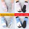 2024 Women's Waterproof Ski Mittens, Fleece-Lined, Warm & Cute, Fingerless for Cycling & Snowboarding