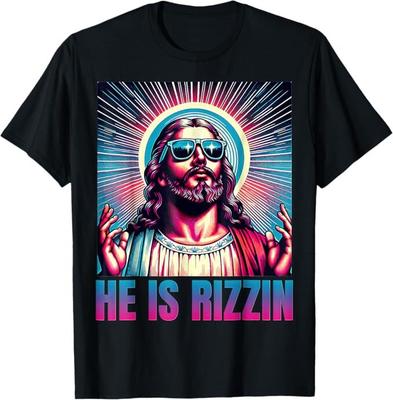 Maglietta He Is Rizzin Jesus