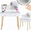SCANDI Dressing Table with Mirror, Scandinavian Cosmetics