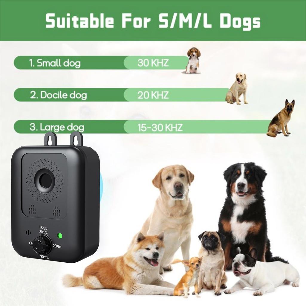 Upgraded Dog Barking Control Device With 3 Adjustable Sensitivity & Frequency