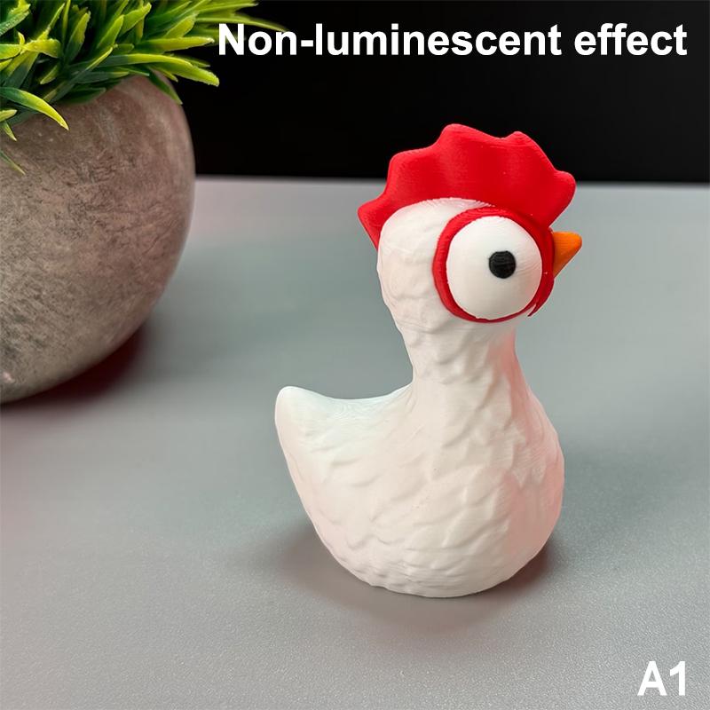 3D-печатная статуэтка курицы Фигурка цыпленка Скульптура животного Для дома/улицы Украшение для дома или автомобиля Идеальный подарок