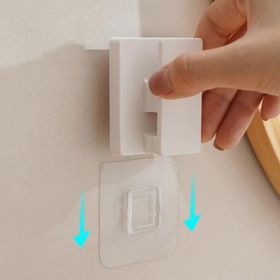 Bathroom Storage Clip Easy Installation Toothpaste Holder Rack Stylish Facials Cleanser Hanger for Renters and Families