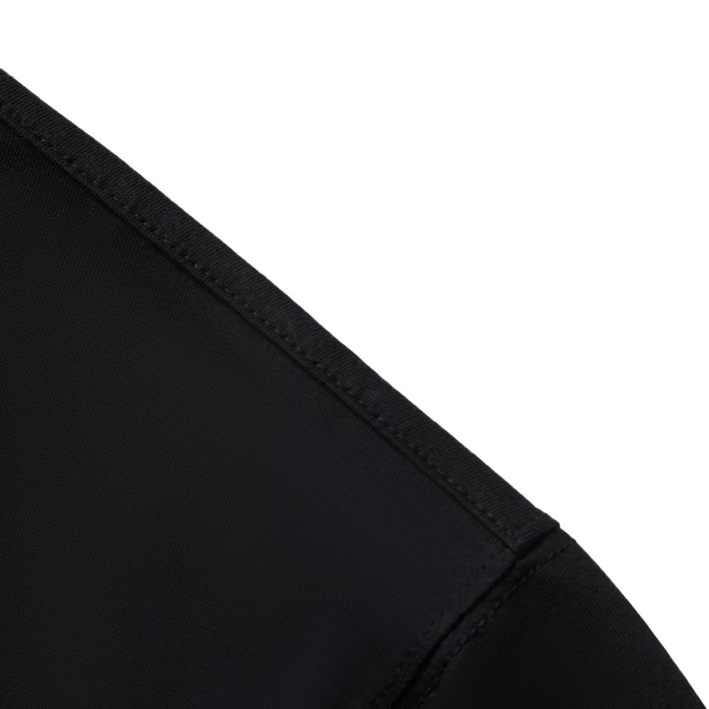 Li Ning China Color Series Casual Minimalist Solid Color Round Neck Pullover Short Sleeve T-Shirt Men Tops Dark-Night-Black AHSV145-14