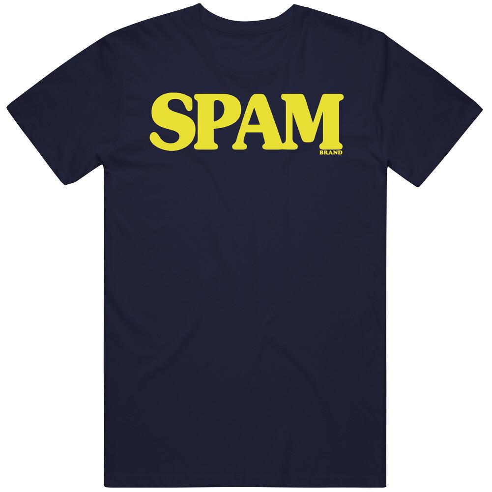 

Spam Logo Vintage Label Poster Worn Look T Shirt Mens Womens Tees Top M