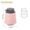 uxcell Foam Soap Dispenser Ceramic Foam Soap Pump for Bathroom 400ml Pink