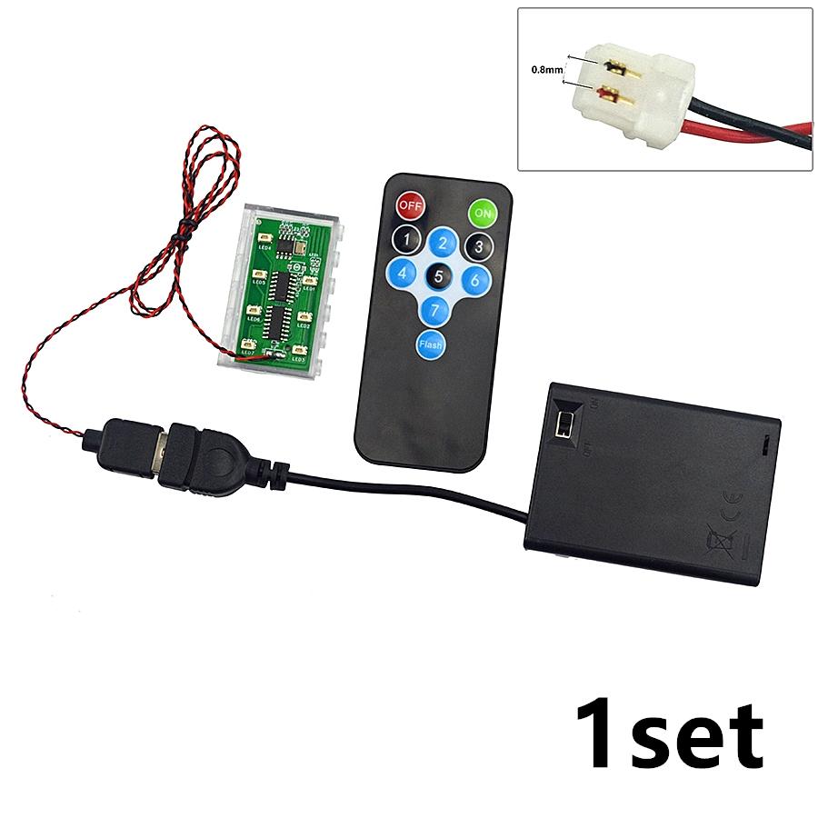 Remote Control Stage Lighting MOC Led Searchlight Light USB Powered  Multifunctional Lamp DIY Spotlight Building Block Toys