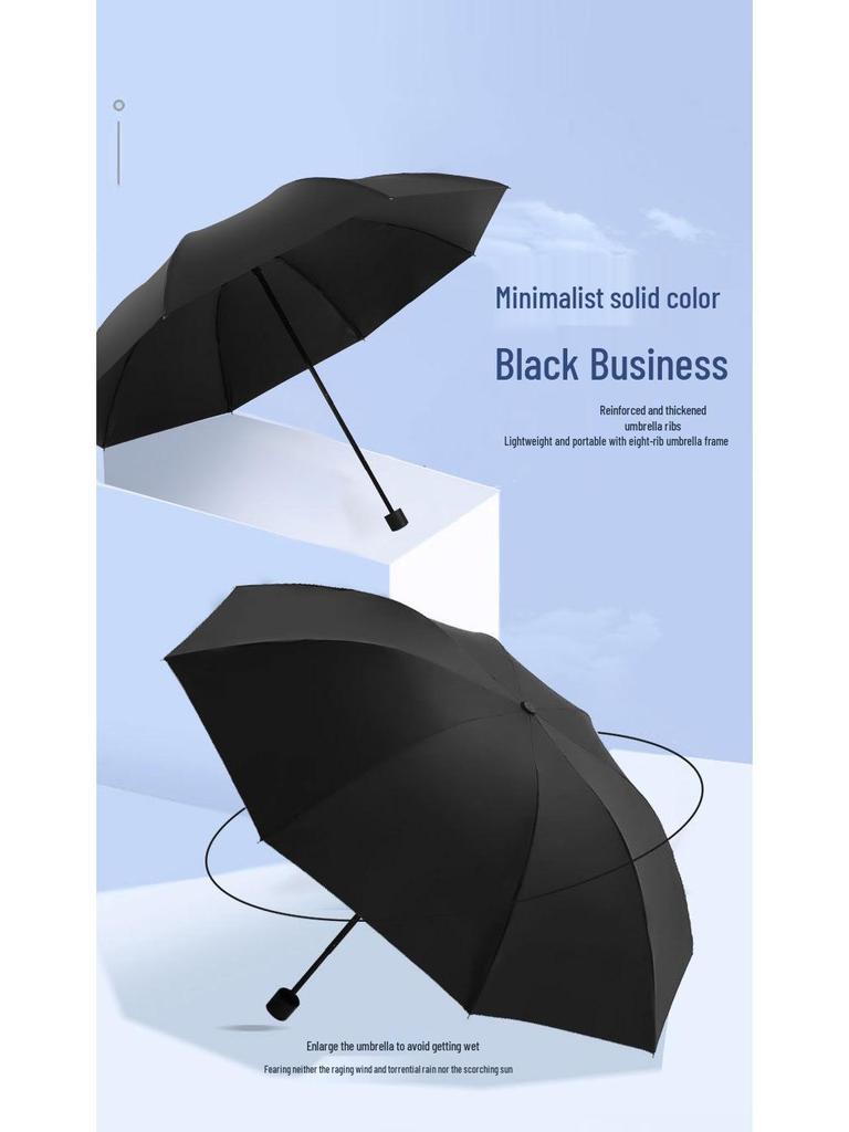 100cm Extra Large Folding Umbrella, Sun & Rain Protection for Men & Women