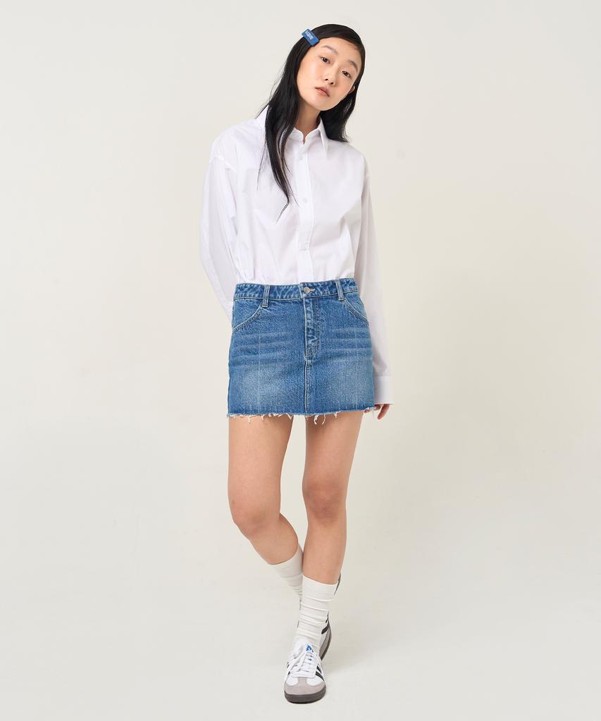 Plack Woman Skirt M41 Mid Blue