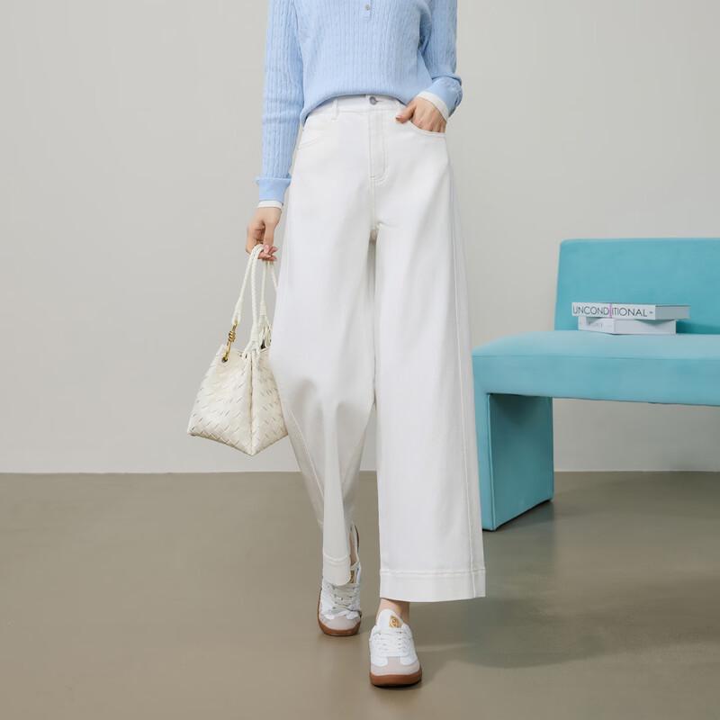 ESE-Y Women's Slimming Wide-Leg Cropped Jeans (2026 Spring Collection)