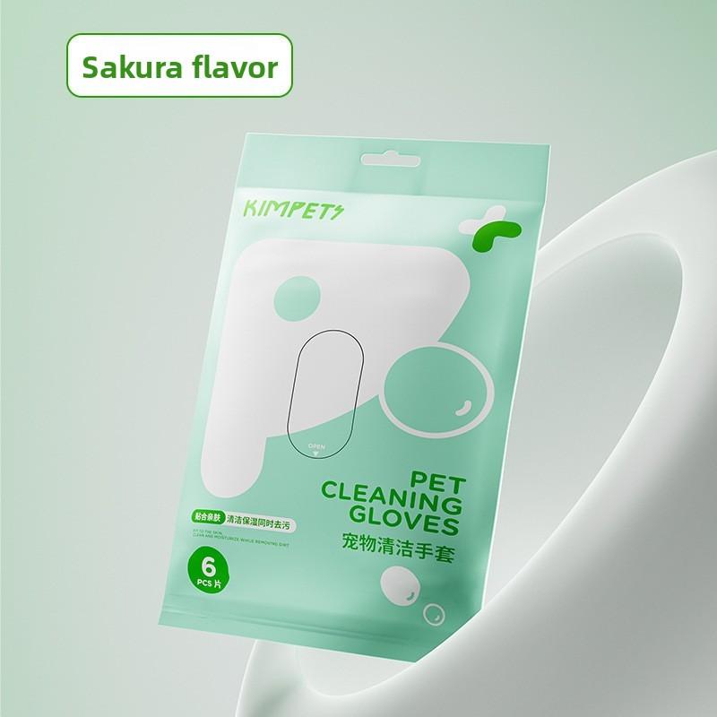 Pet Hand Sanitizer, Dog Bath Deodorizing, Disposable Cat Cleaning and Petting Pet Supplies, 8-piece Wet Wipes