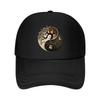 UnisexS Adjustable Baseball Cap with Bagua Print Lightweight Breathable Viscose Hat for Travel Ou Mesh Baseball Cap