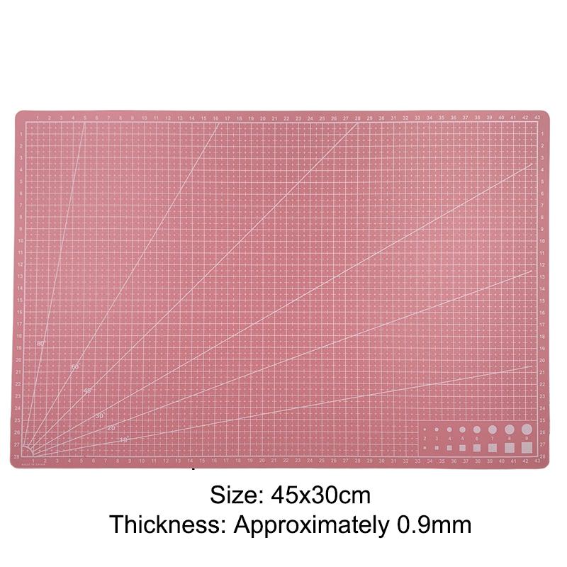 A3 A4 A5Pvc Cutting Mat Single Side Patchwork Cut Pad For Workbench Patchwork Sewing Manual Diy Knife Engraving Leather Cutting