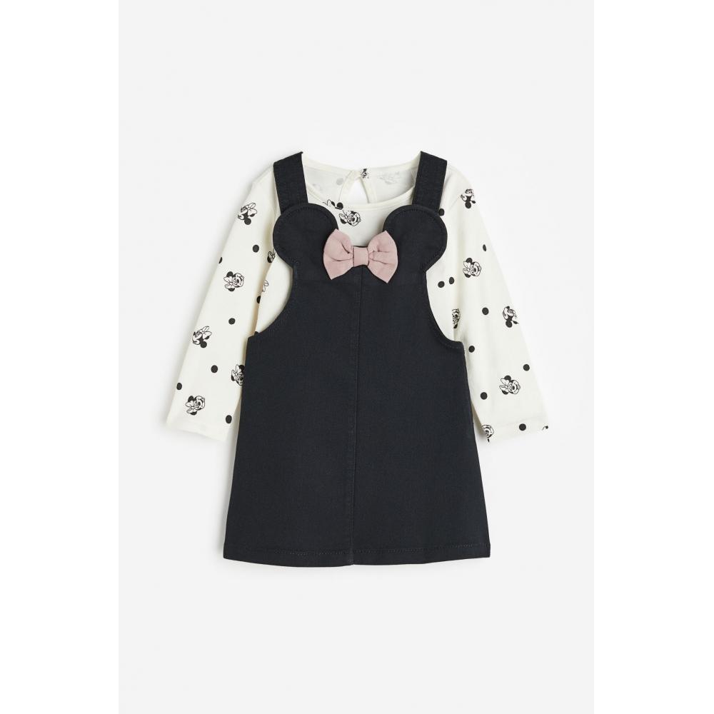 

Комплект из верхнего платья HM Черный Минни Маус