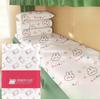 Travel-Sized Disposable Bedding Set: Sterilized 4-Piece Pack with Individually Wrapped Duvet Cover and Pillowcase for Train, Hotel, or B&B.