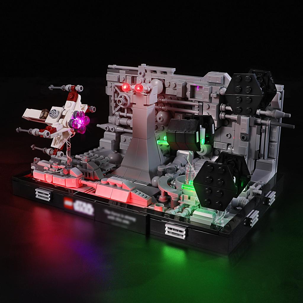 Classic DIY LED Light Kit For LEGO 75329 Death Star™ Trench Run Diorama Assembled Building Block Toy Decoration Adjustable Lighting Accessories