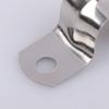 20Pcs M5-20 Rigid Pipe Strap Stainless Steel 2 Holes Cable U Bracket Pipe Clamp For Fixing Pipe Or Cable Horseback Saddle Clamp