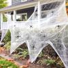 1 Set, 60 Soft Spider Webs Halloween Decorations with 6 Fake Spiders, Super Stretch Cobwebs for Halloween Indoor Outdoor