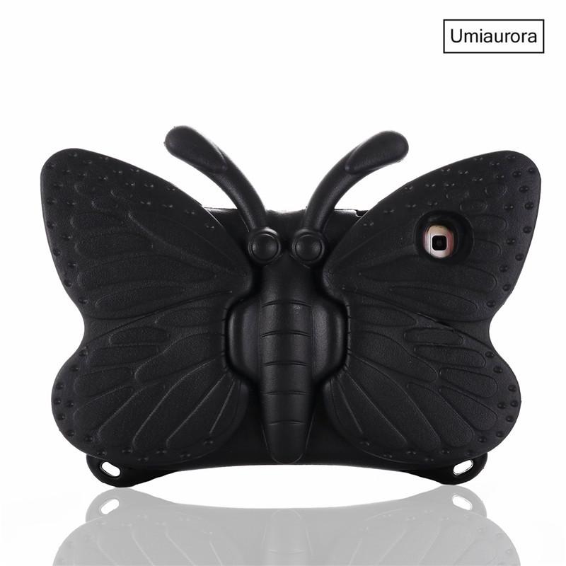 Custodia ammortizzante in EVA a forma di farfalla 3D per iPad 7a 8a 9a 10,2 pollici Mini 5 6 9,7 Air 2 3 4 10,9 Pro 11 Copertura per tablet per bambini