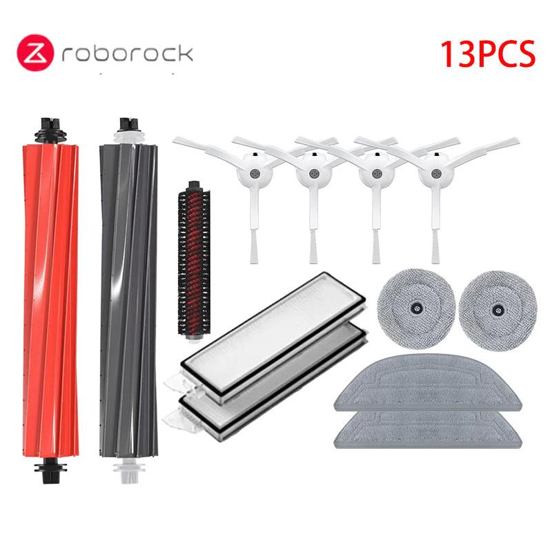Accessori per Robot Aspirapolvere Roborock S8 MaxV Ultra Spazzola Principale Laterale Filtro Hepa Mocio Sacchetti Polvere Pezzi di Ricambio