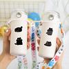 500 Pcs/Roll Cute Black Cat Cartoon Stickers Graffiti Aesthetic Decoration Luggage Laptop Computer Journal Stickers