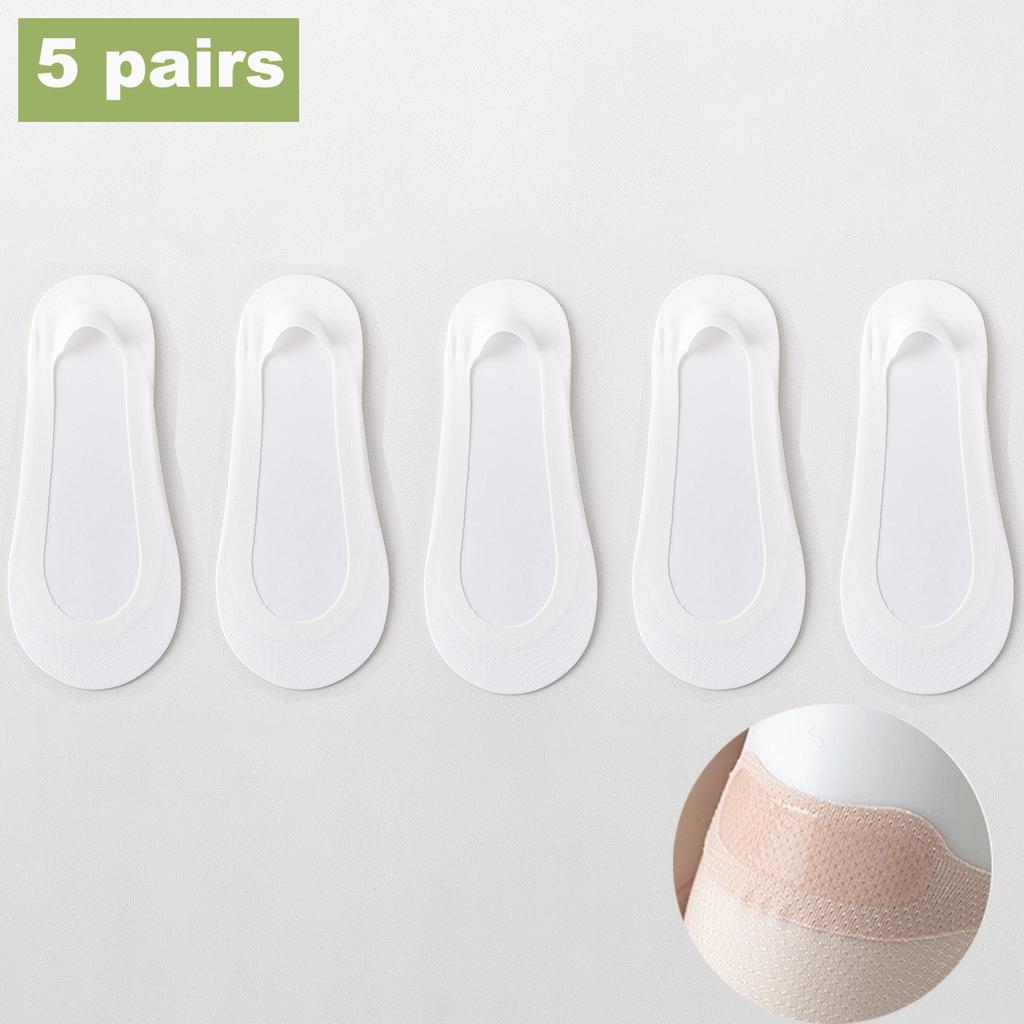 Women Socks Girl Lady Spring Summer Thin Ice Silk Non-slip Do Not Fall Off Sweat-absorbing Traceless Breathable Invisible Socks