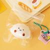 5Pcs Bread Dumping Food Stress Relief Squeeze Toys Mini Mochi  Toys Sensory Pinch Fun Party Favor Gift Keychain Pendant