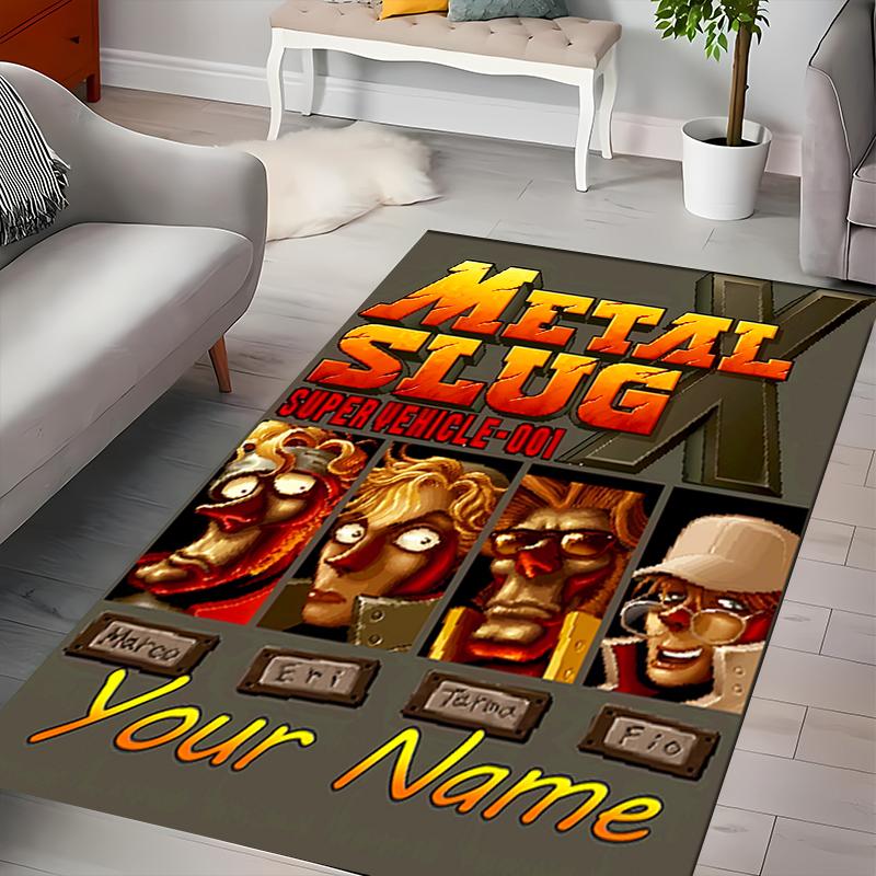 Custom Personalization Metal Slug Area Rug - Perfect For Kitchen, Bathroom,Laundry Room Decor Large Size Available,Gift All Seasons