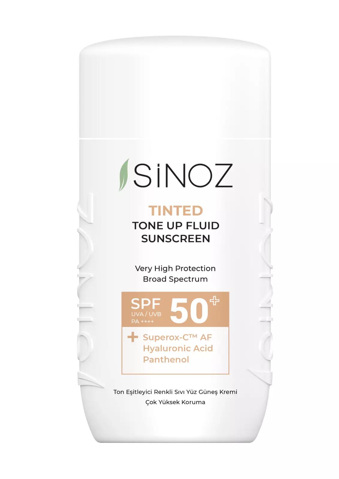 

Sinoz Тонізуючий сонцезахисний крем, SPF50+ / PA++++, 50 МЛ 50 ML