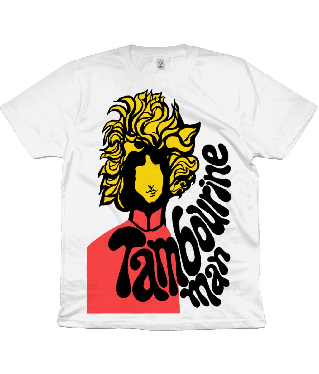 Dylan - Tambourine Man - 1967 - Organic T-Shirt Mens Womens Tees Top - Folk - Psychedelic 4XL