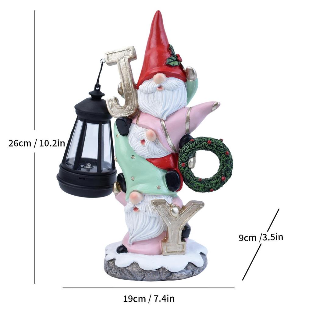 Solar Elf Garden Light: Outdoor Resin Ornament for Villas