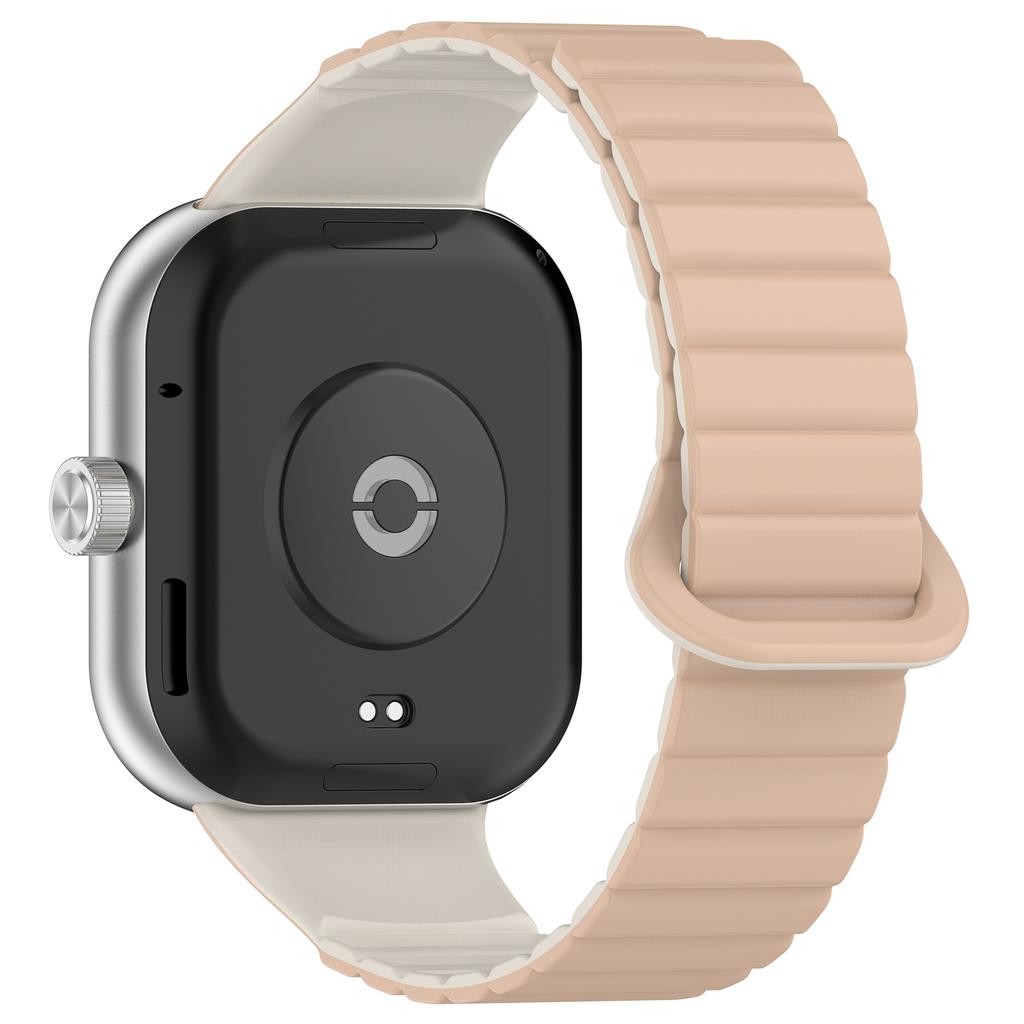 For Xiaomi Redmi Watch 4/Smart Band 8 Pro Watch Band Dual Color Silicone Magnetic Wrist Strap
