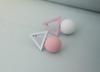 Asymmetry 1 Pair Triangle Different Candy Women's Earrings Korean Earrings Jewelry Crystal Earrings Brincos