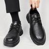 Fashion Men Shoes lace up New Winter Genuine Leather Casual Shoes Fashion Business Oxford Shoe men Designer office Work Shoes