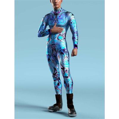 Sexy Muscle Jumpsuit 3D Printed Holiday Party Men's Rainbow Bodysuit Halloween Cosplay Zentai Suit Cycling Set Rave Outfit Monos
