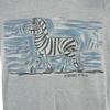 TOKUKO1erVOL Zebra Print Short Sleeve T-shirt Gray Animal Women Used