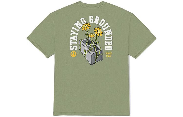 Vans Drop Shoulder Sleeve T-Shirt Unisex Green VN00090HTD8 S