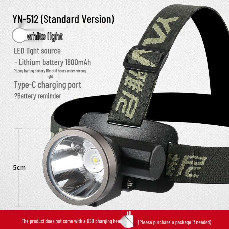 YANI Outdoor Ultra-Light Rechargeable Headlamp