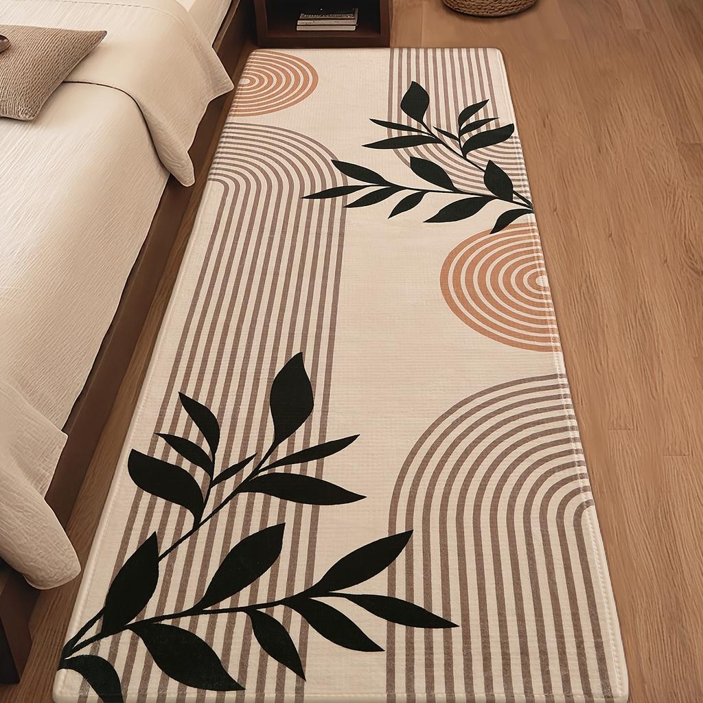 Modern Simple Home Carpet Easy to Clean Anti Slip Strip Kitchen Bedroom Carpet Bedside Carpet Home Decoration